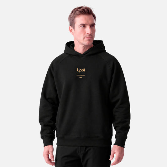 Polerón Hombre Ulmo Back Print Hoody Sweatshirt  Negro Lippi