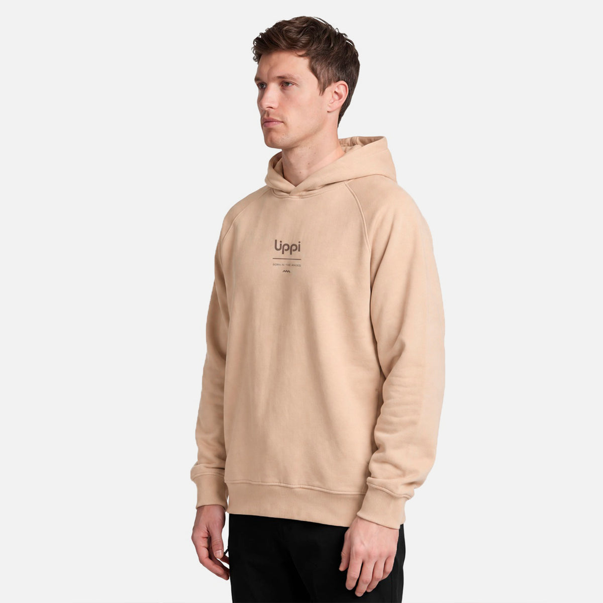 Polerón Hombre Ulmo Back Print Hoody Sweatshirt  Taupe Lippi