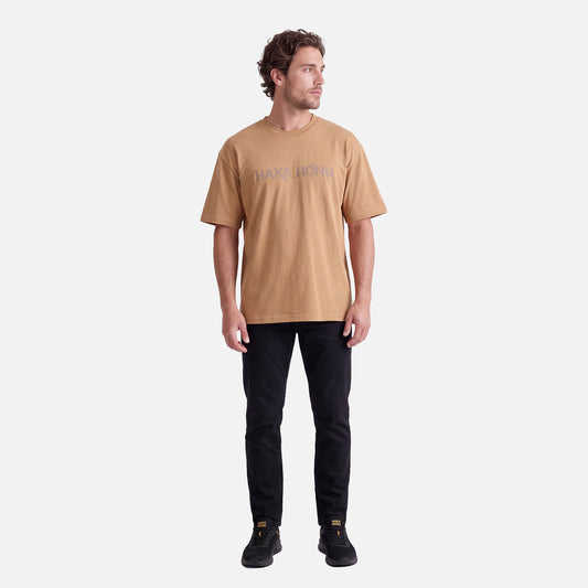 Polera Hombre Logo Cafe Claro Haka Honu