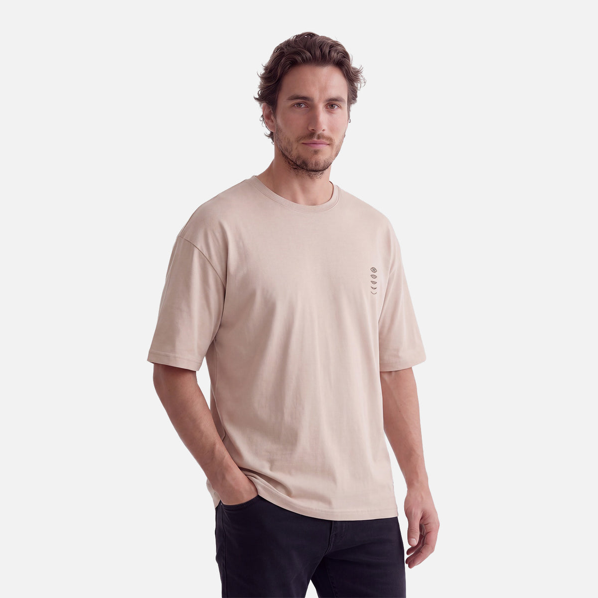 Polera Hombre Parcel Taupe Haka Honu
