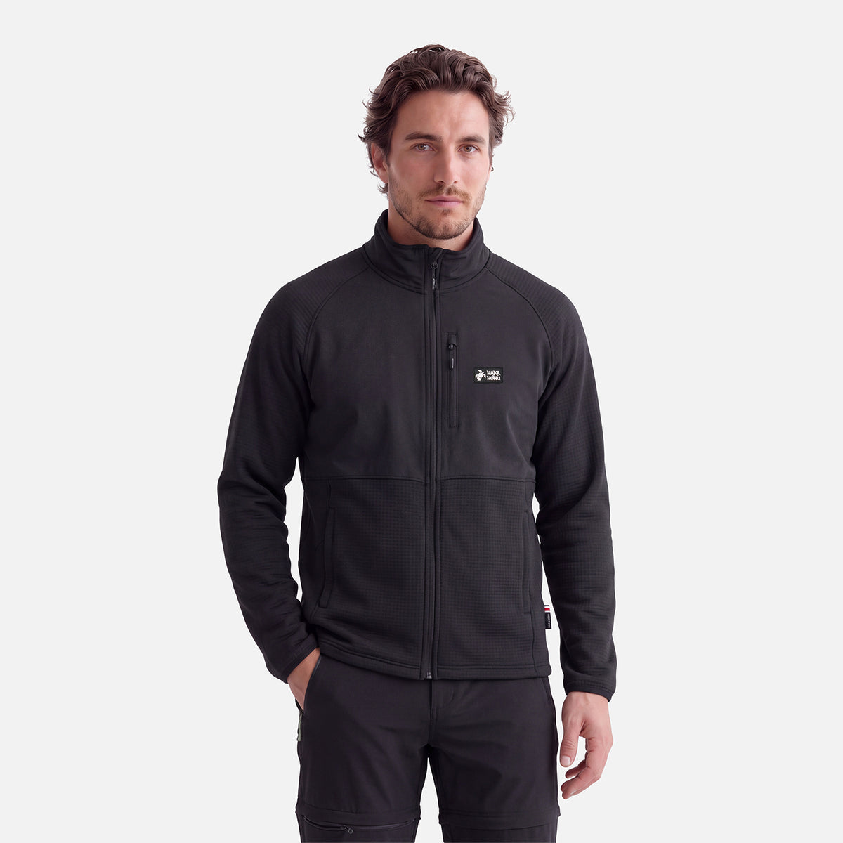 Polerón Hombre Taina Full Zip Negro Haka Honu
