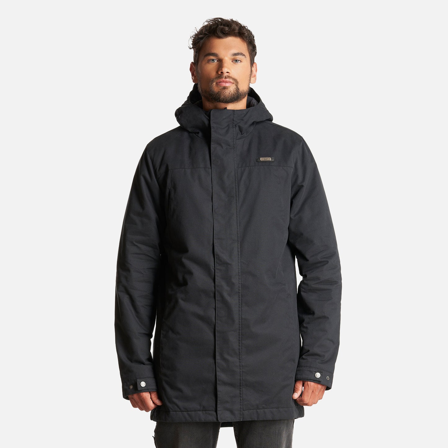 Chaqueta Hombre Peumo Canvas Hoody Jacket Negro Lippi
