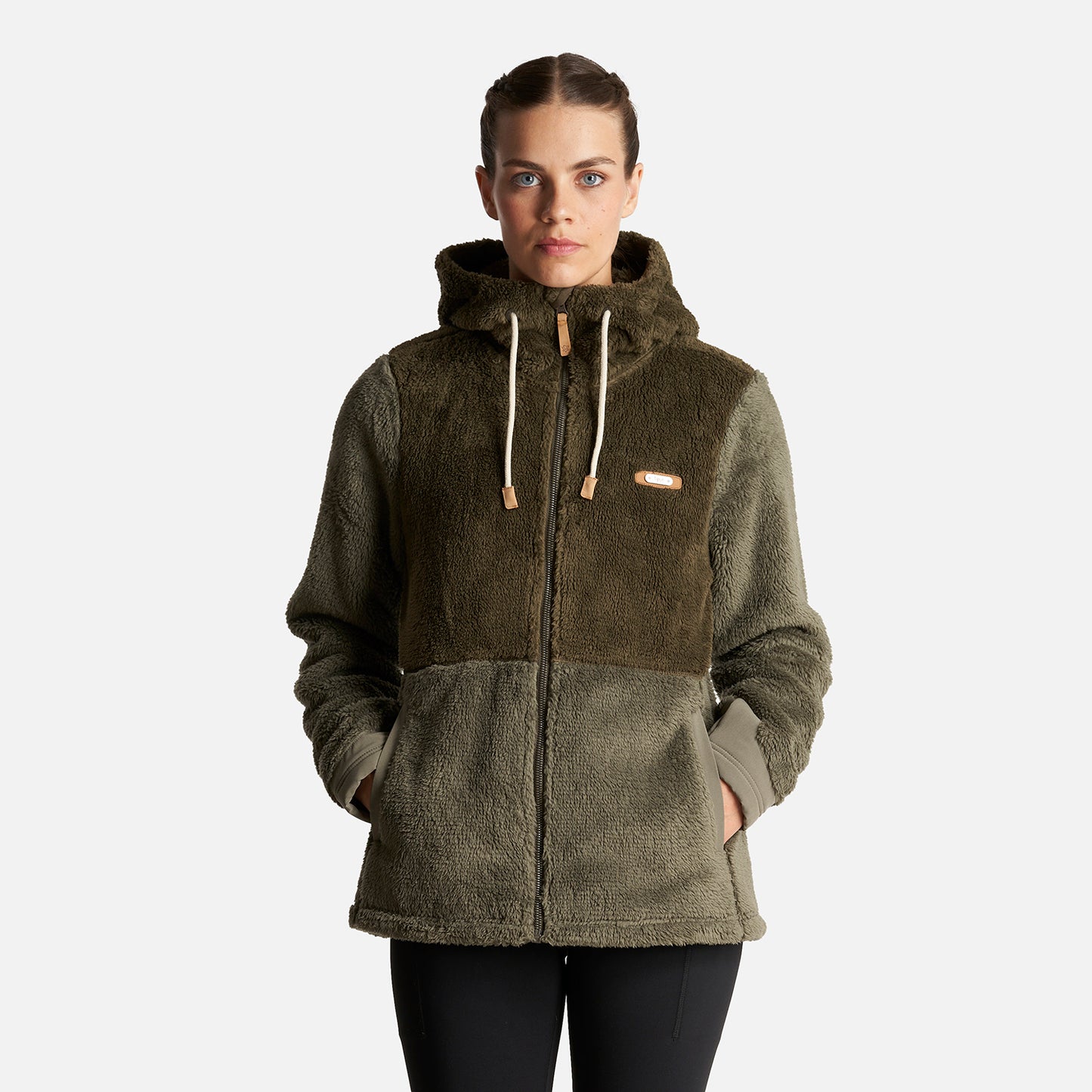 Chaqueta Mujer Bear Shaggy-Pro Hoody Jacket Verde Militar/Laurel Lippi