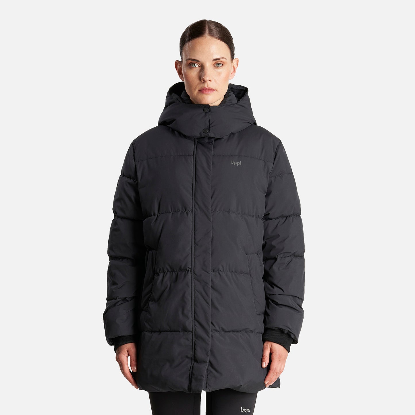 Chaqueta Mujer Rivera Sur Long Steam-Pro Hoody Jacket Negro Lippi
