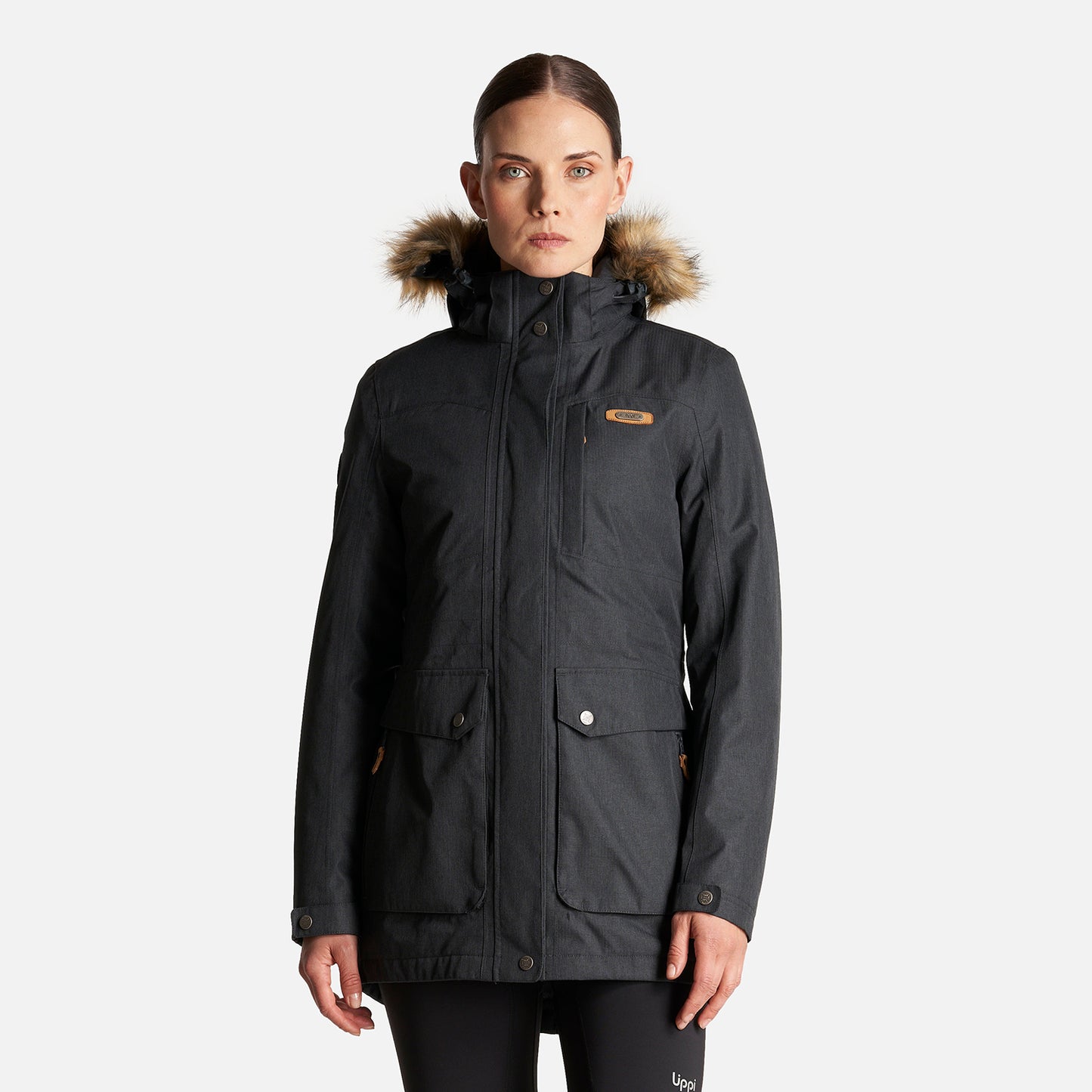 Chaqueta Mujer Roble B-Dry Hoody Jacket Negro Lippi