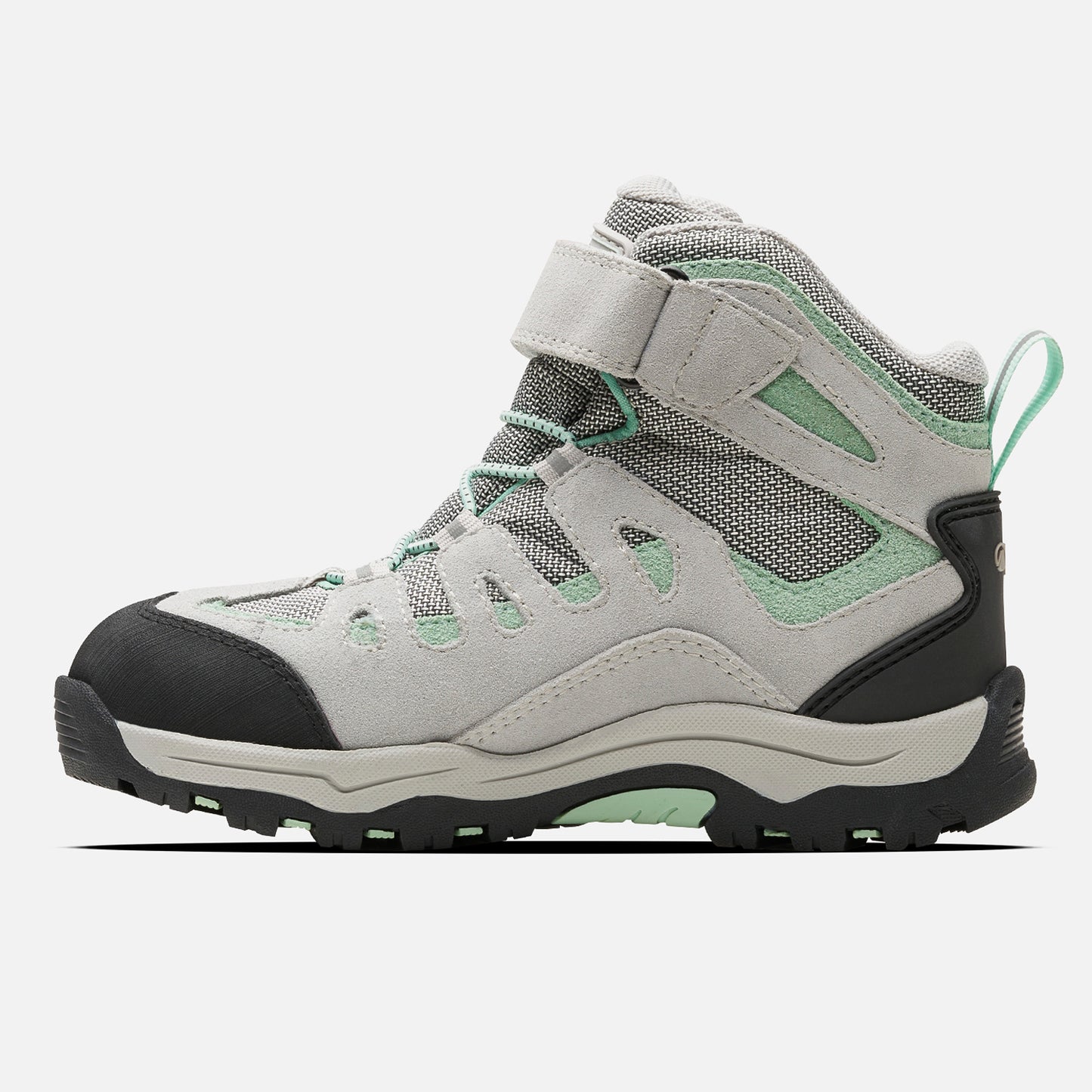 Botín Mujer Puelo Cs Hi Velcro Gris Claro / Verde Agua Lippi