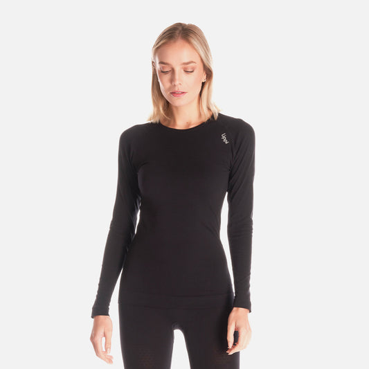 Primera Capa Mujer Skintec Active Q-Dry Top Negro Lippi