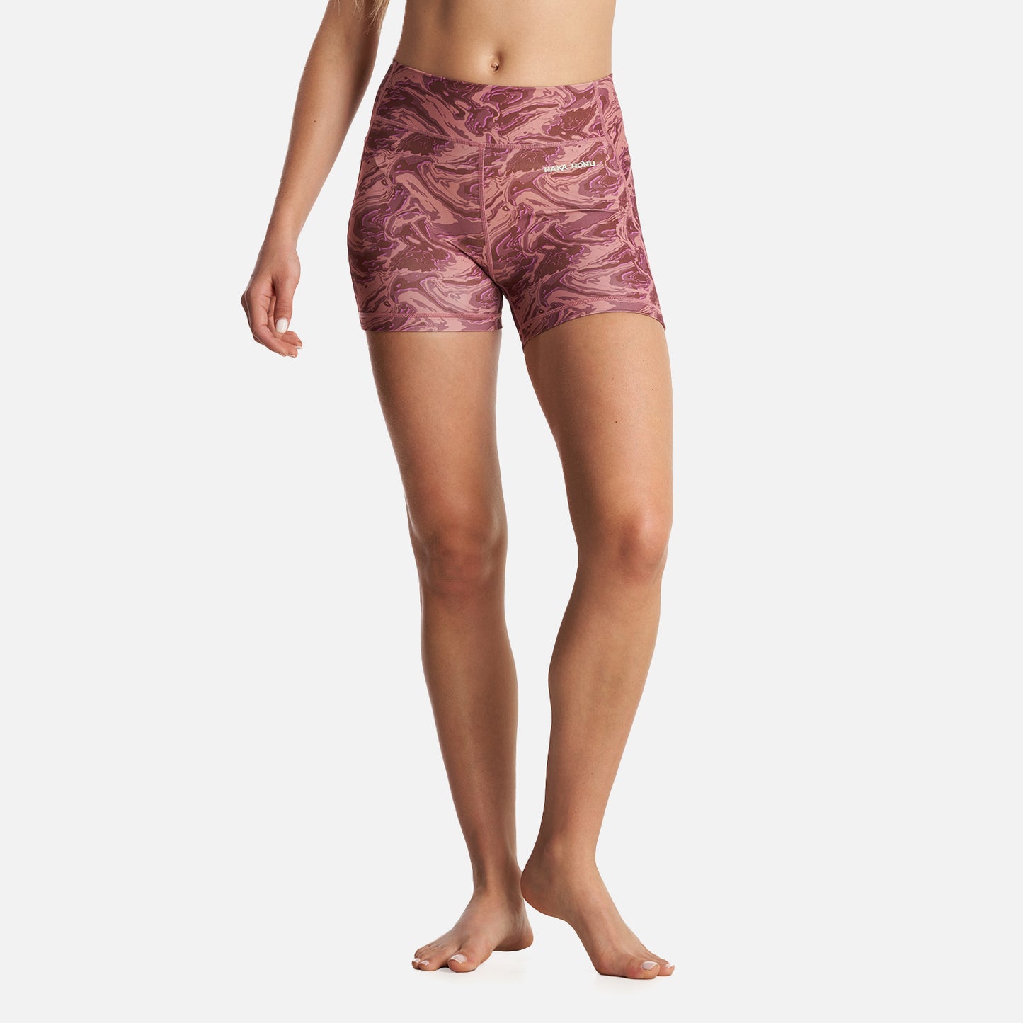 Calza Mujer Coihue Corta Print Burdeo Haka Honu