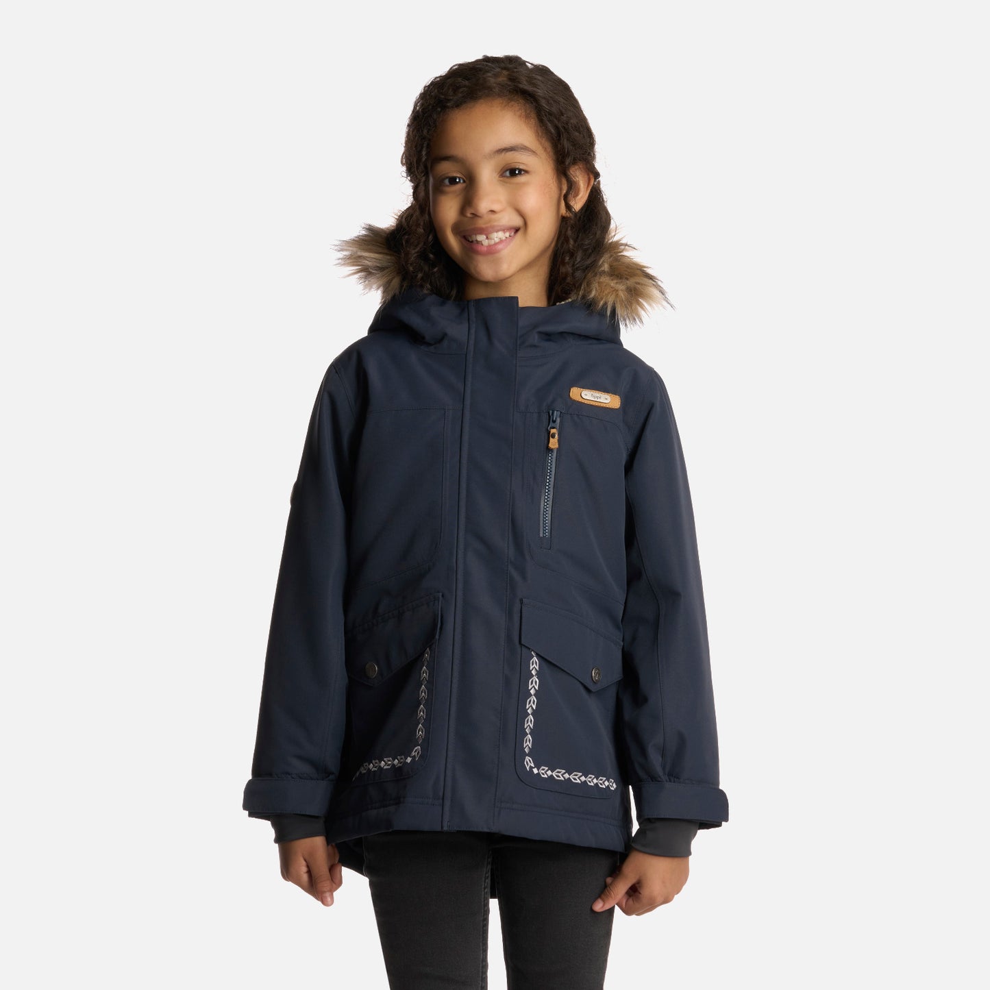 Chaqueta Niña Roble B-Dry Hoody Jacket Azul Marino Lippi