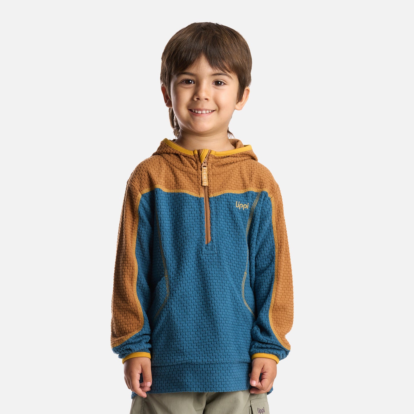 Poleron Niño Saltamontes Nano-F 14 Zip Hoody Petroleo Lippi