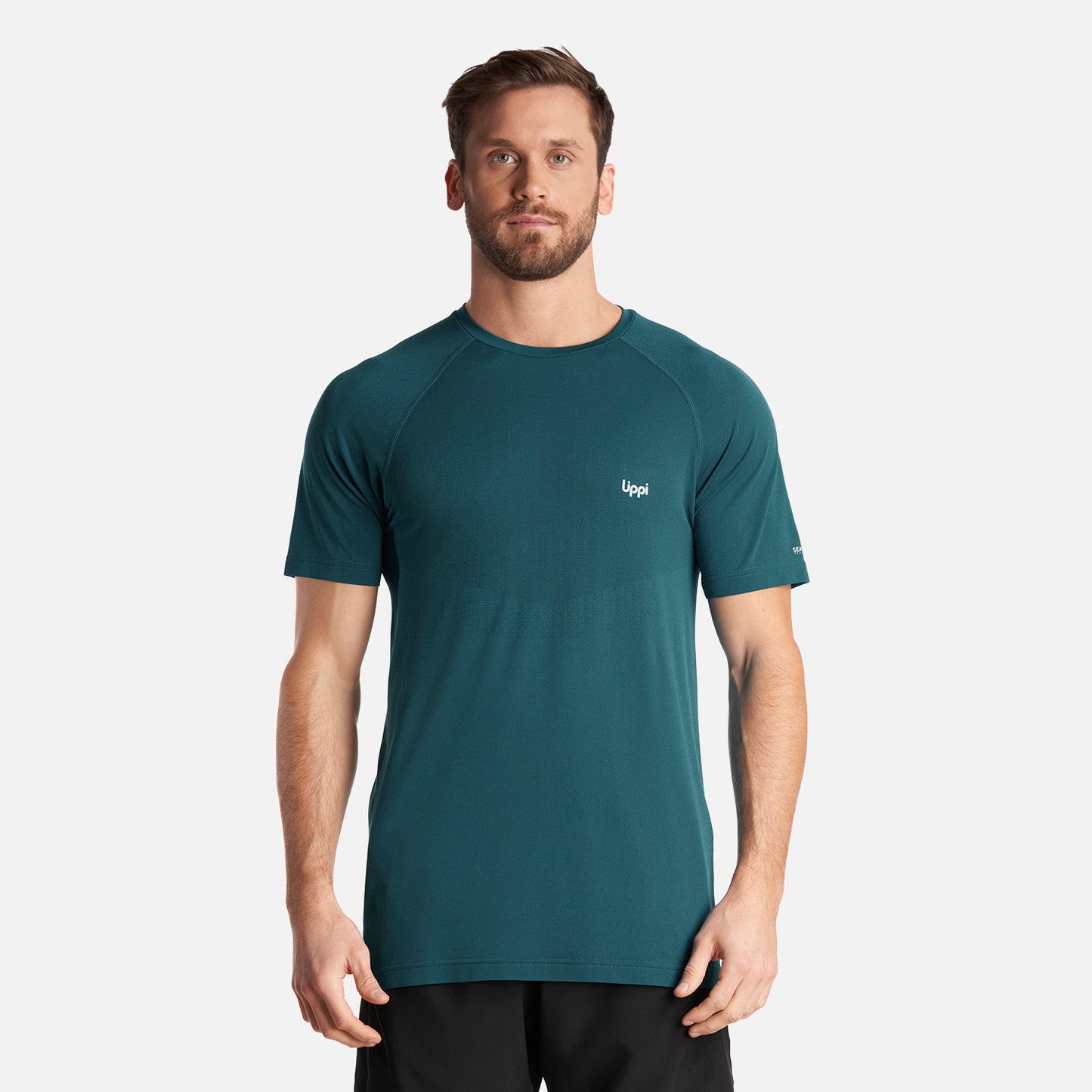 Polera Hombre Essential Sport T-Shirt Verde Bosque Lippi