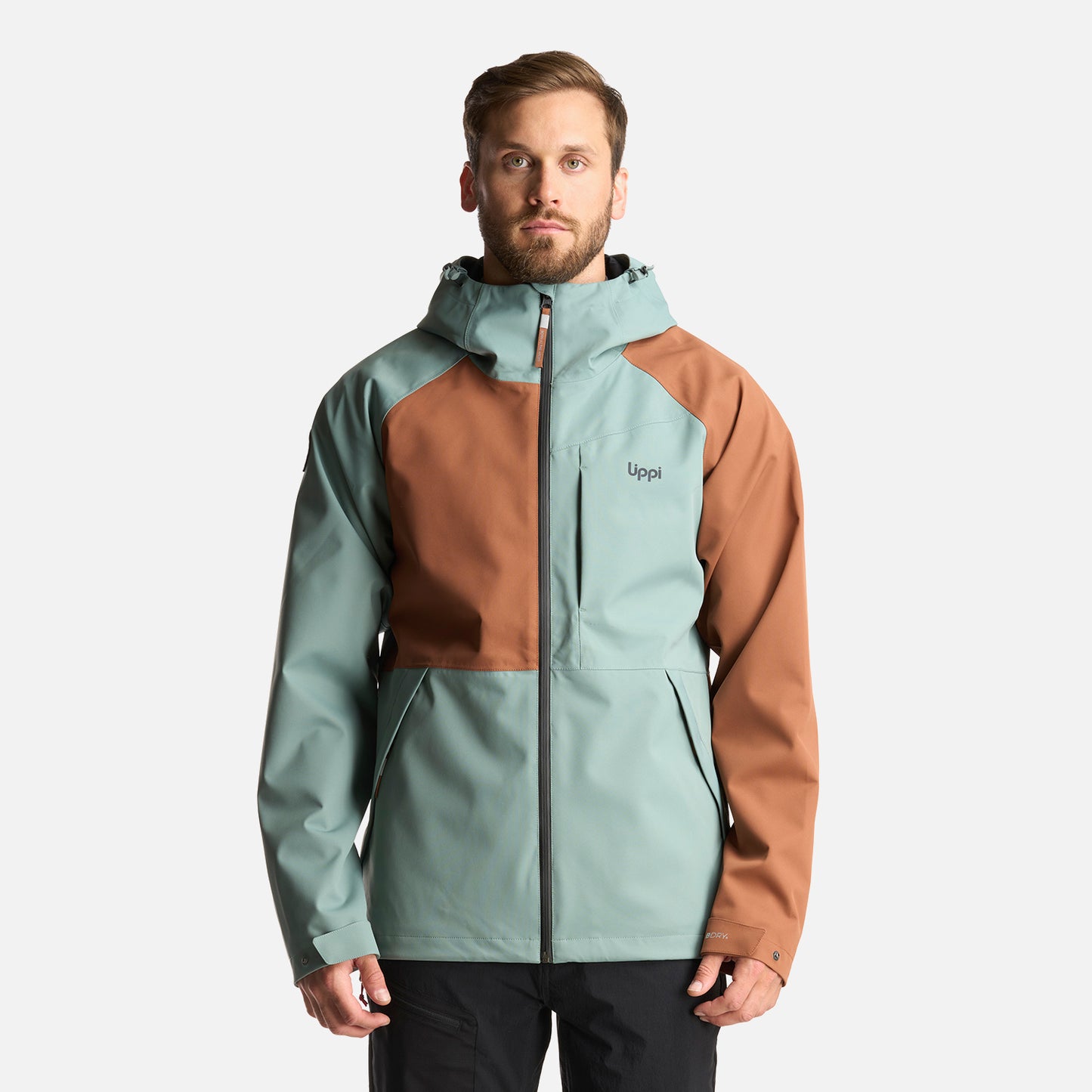 Chaqueta Hombre Massif B-Dry Hoody Jacket Jade Oscuro Lippi