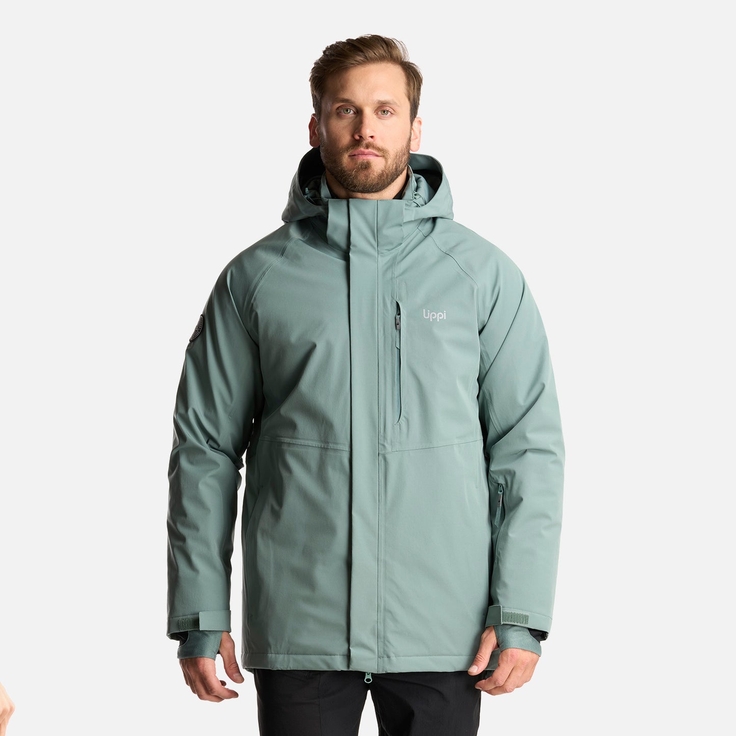 Chaqueta Hombre Andes B-Dry Hoody Jacket Jade Oscuro Lippi