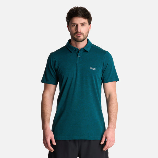 Polera Hombre B-Classic Seamless Polo Petroleo Melange Lippi