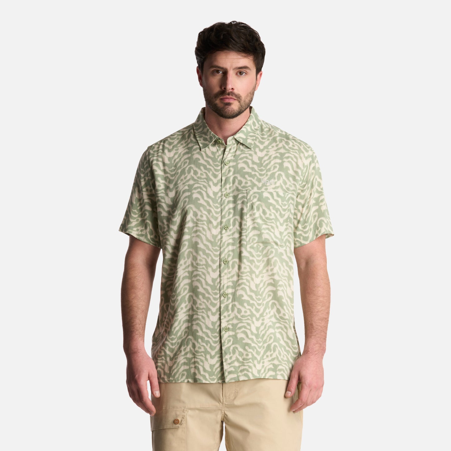 Camisa Hombre SeaSide Short Sleeve Shirt Print Jade Lippi