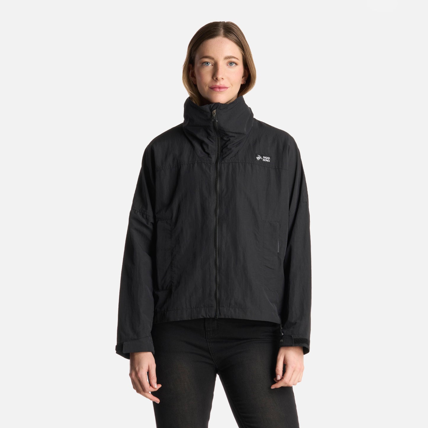 Chaqueta Mujer Hija Del Viento Negro Haka Honu