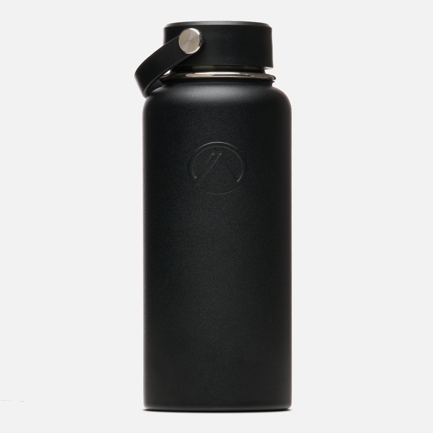 Botella Light Steel Wide Top Bottle 950 ML Negro Lippi