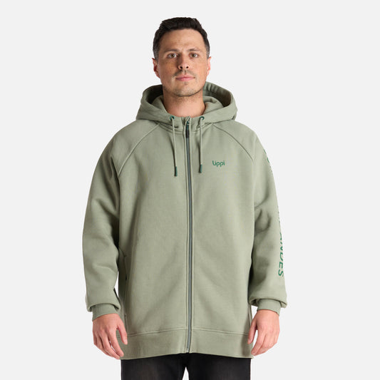 Polerón Hombre Heavy Duty Full Zip Sweatshirt Jade Oscuro Lippi