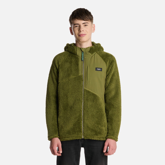 Polar Teen Boy Bear Shaggy-Pro Hoody Jacket Verde Lippi