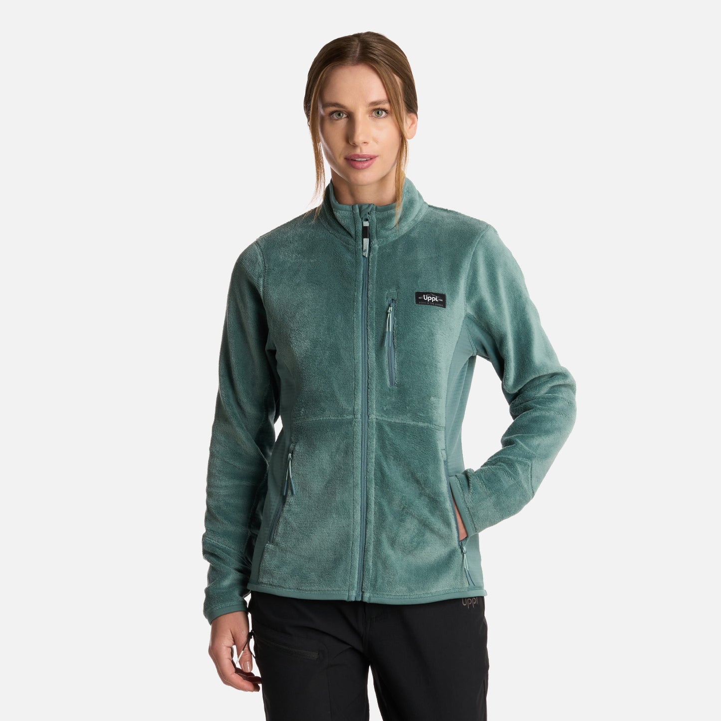Polar Mujer Numan Shaggy-Pro Jacket Petroleo Lippi