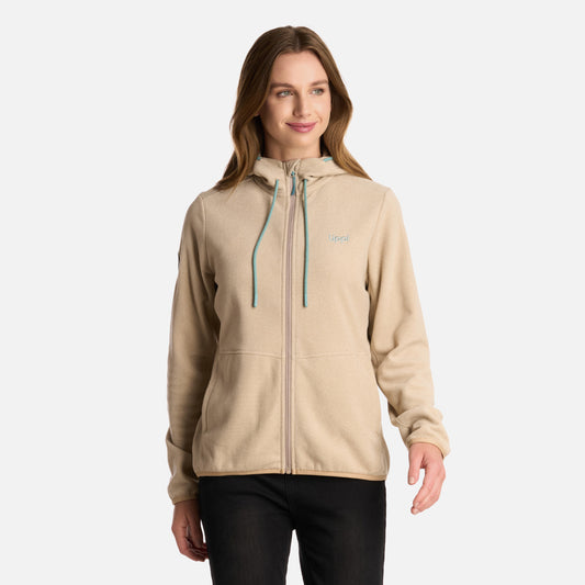 Polar Mujer Stripes Nano-F Full Zip Hoody Crudo Lippi