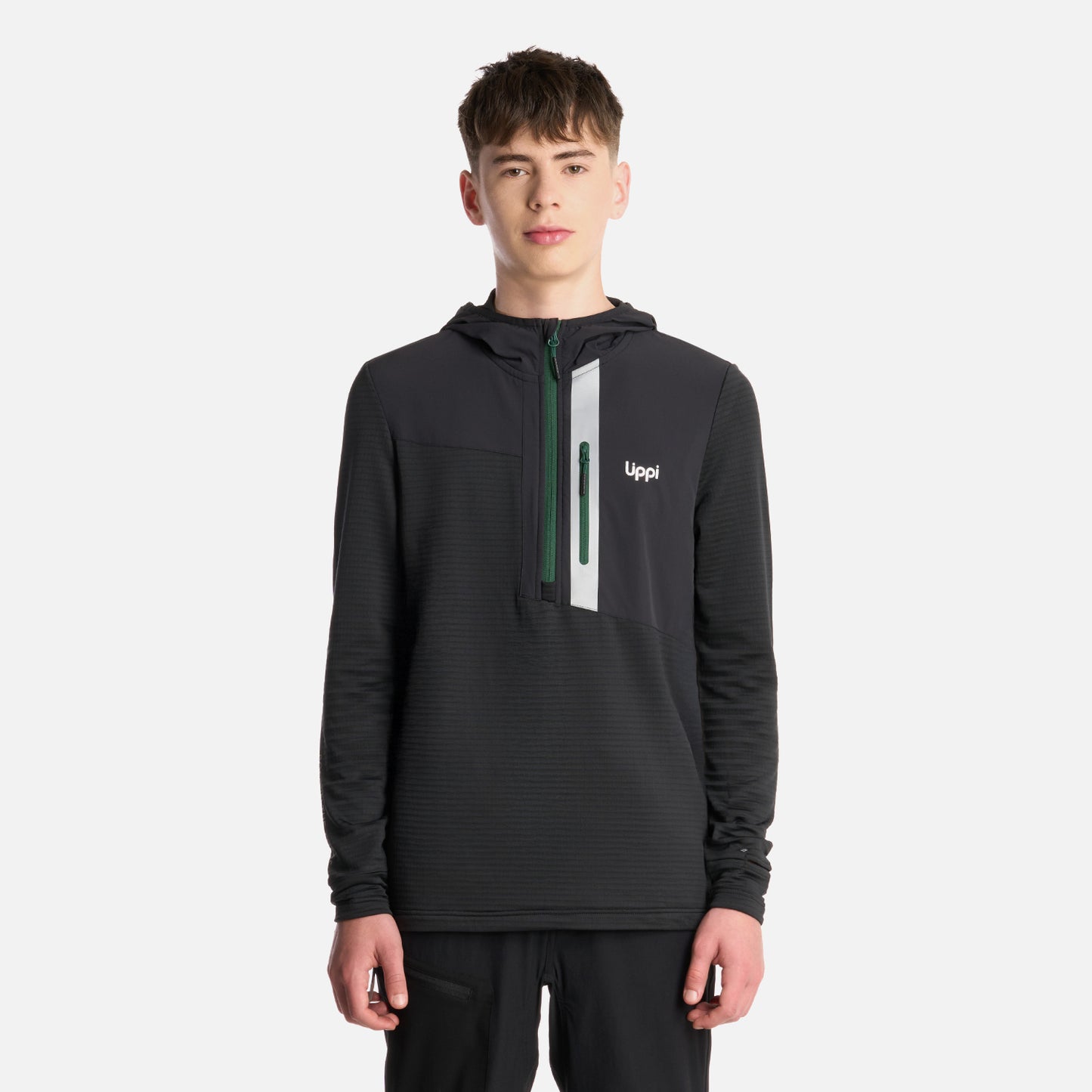 Polerón Teen Boy Karova 14 Zip Hoody Negro Lippi