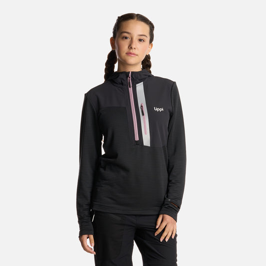 Polerón Teen Girl Karova 14 Zip Hoody Negro Lippi