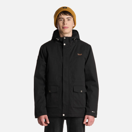 Chaqueta Teen Boy Roble B-Dry Hoody Jacket Negro Lippi