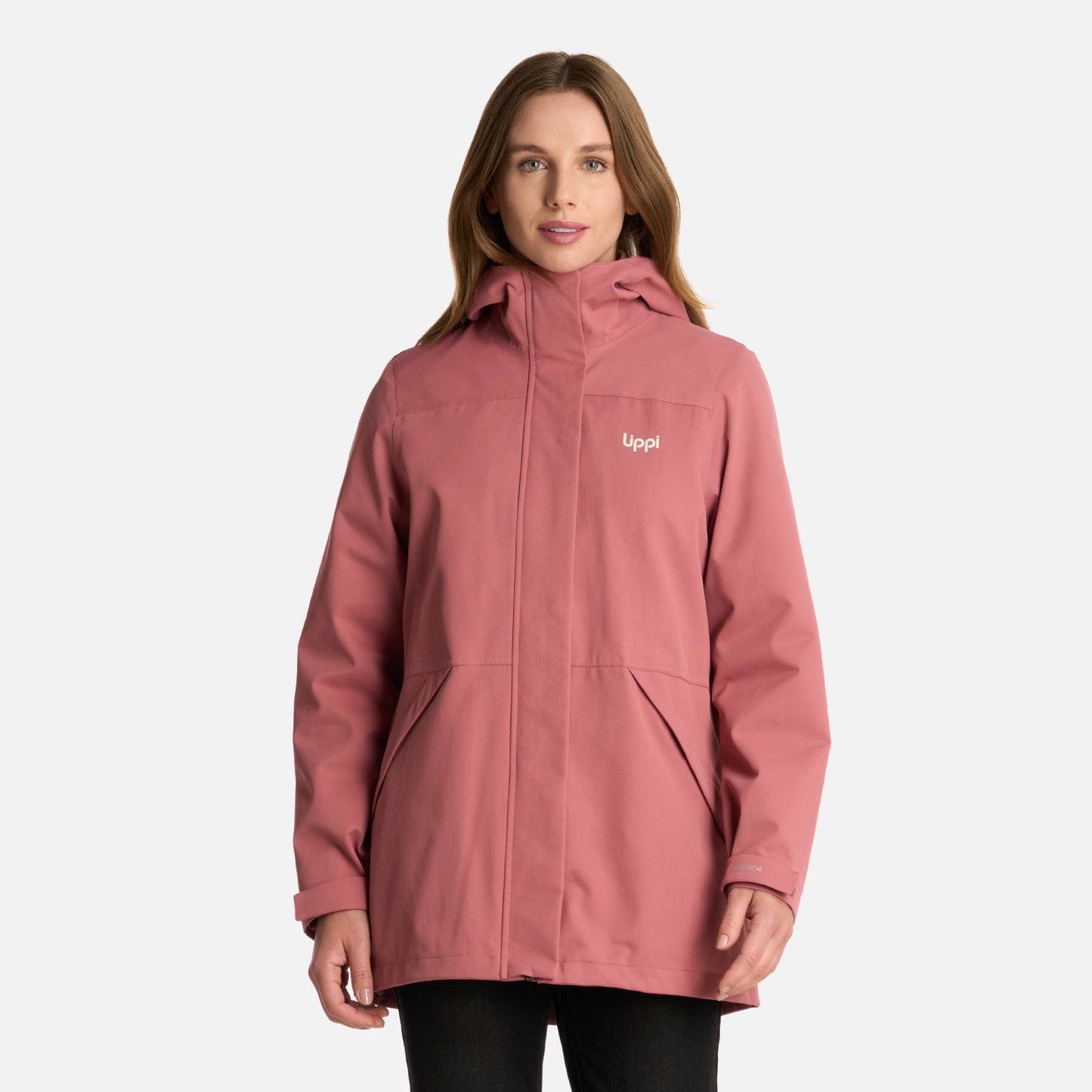 Chaqueta Mujer Lake Fusion 3 B-Dry Jacket Rosa Oscuro Lippi