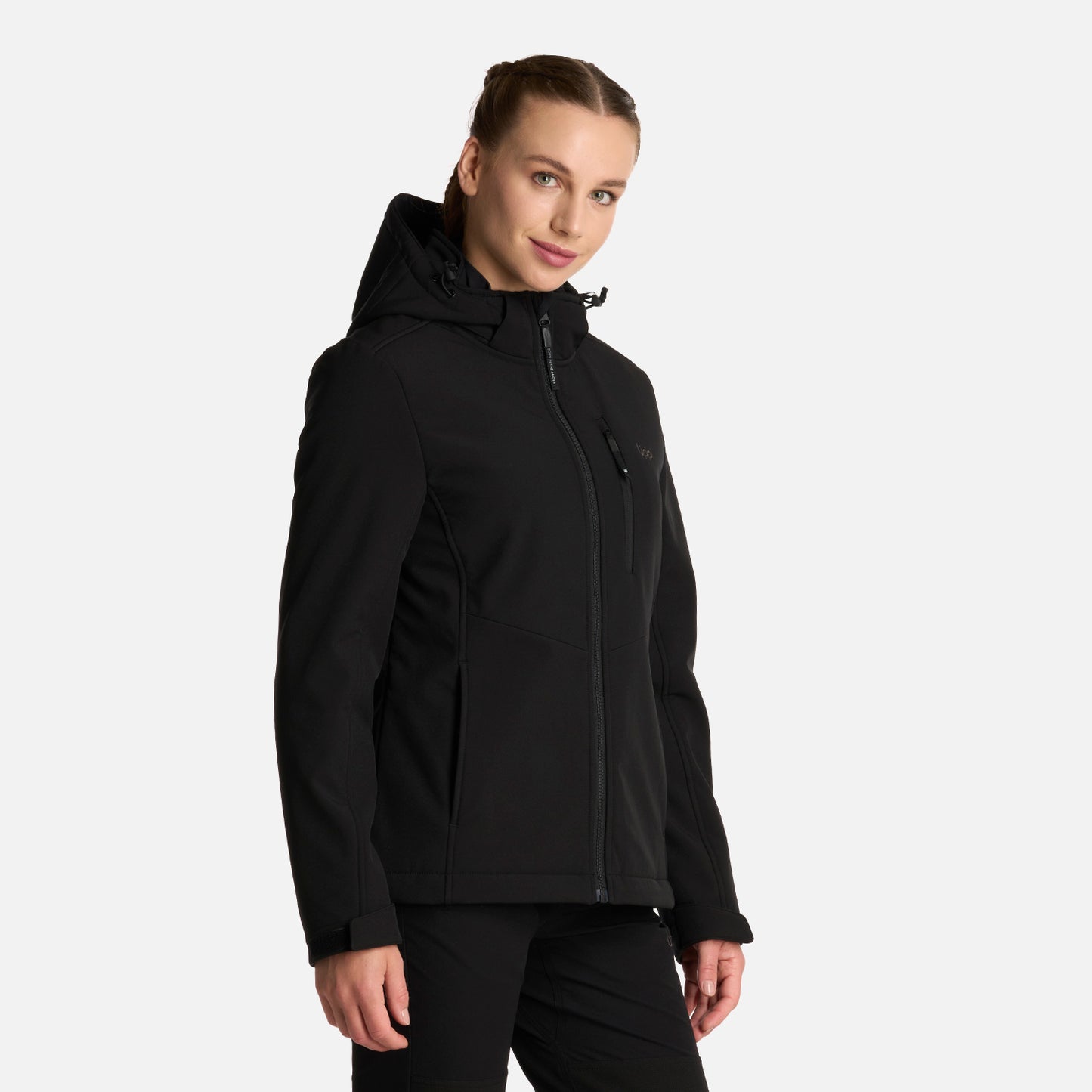 Chaqueta Mujer Macaya Softshell Hoody Jacket Negro Lippi