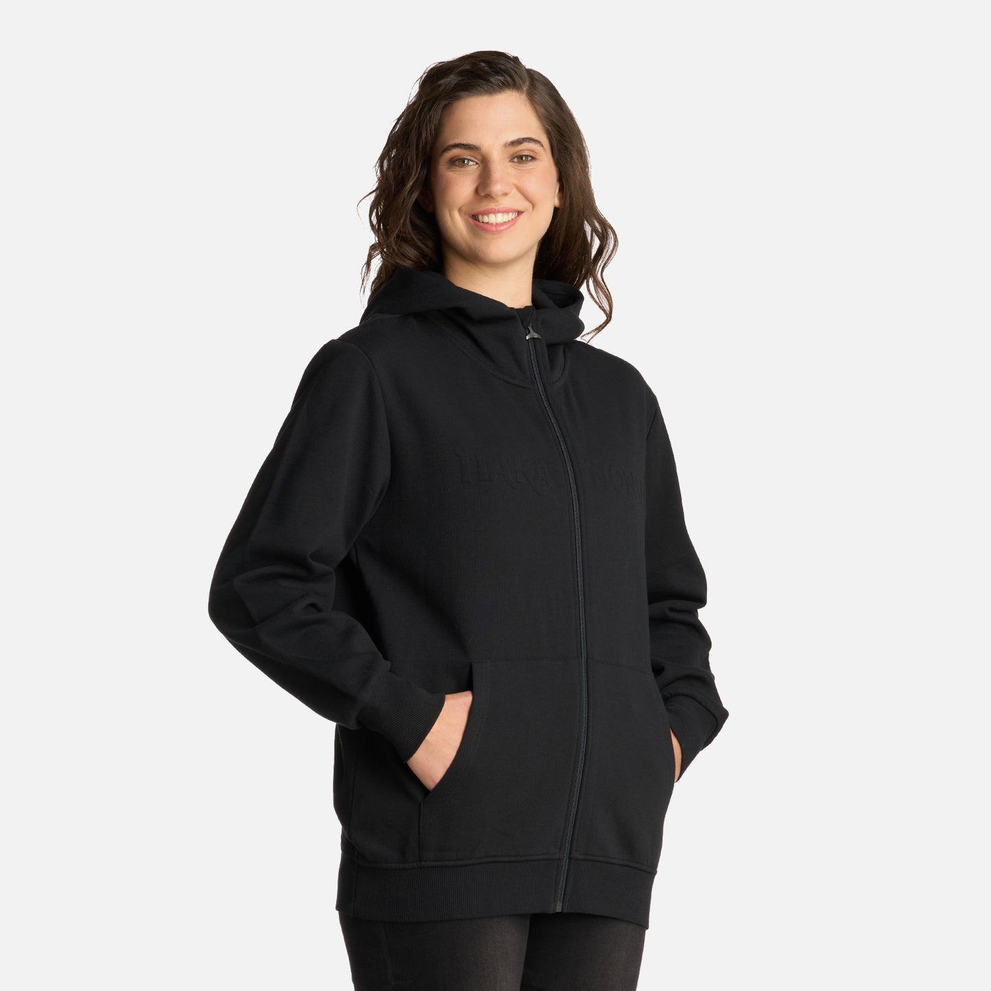 Polerón Mujer Motomami Full Zip Negro Haka Honu