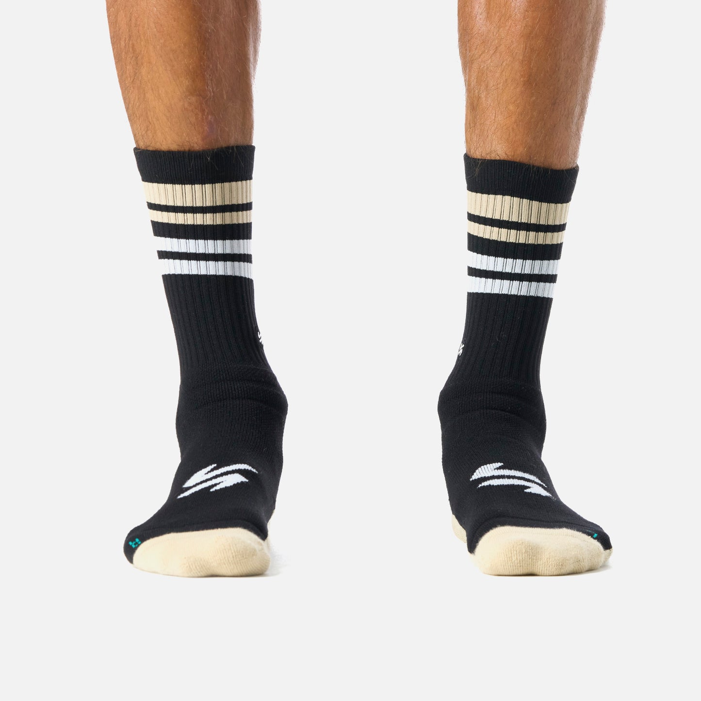 Calcetines Energic Duo Pack Mid Socks Beige / Blanco Vulcano