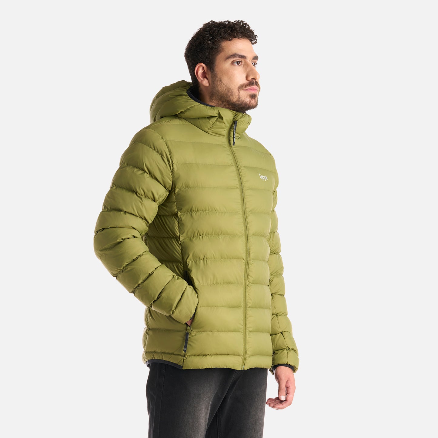 Chaqueta Hombre Vertex Down Hoody Jacket Verde Militar Lippi