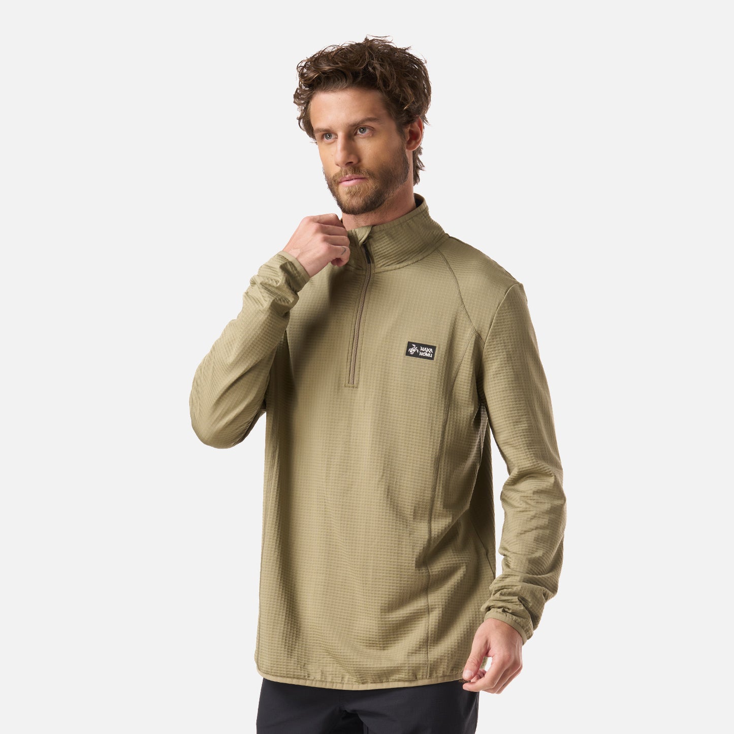 Polerón Hombre Taina Verde Oliva Haka Honu