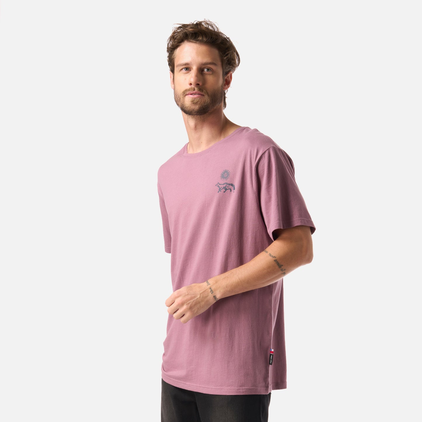 Polera Hombre Mosaicos Lila Haka Honu