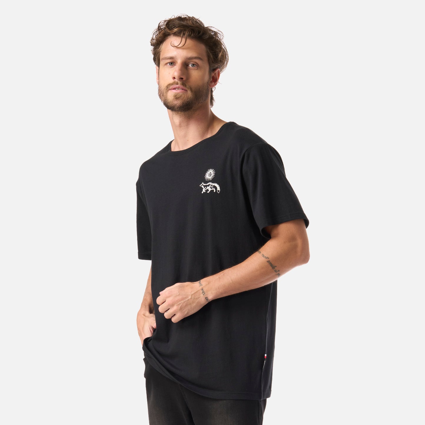 Polera Hombre Mosaicos Negro Haka Honu