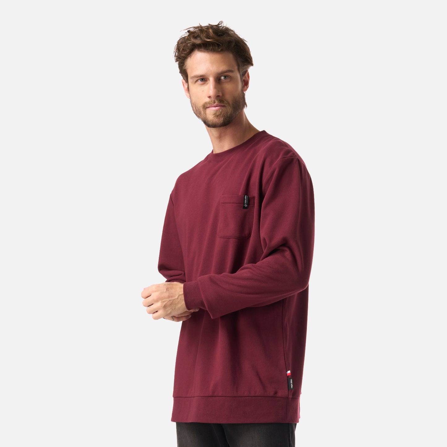 Polerón Hombre Peliculyon Burdeo Haka Honu