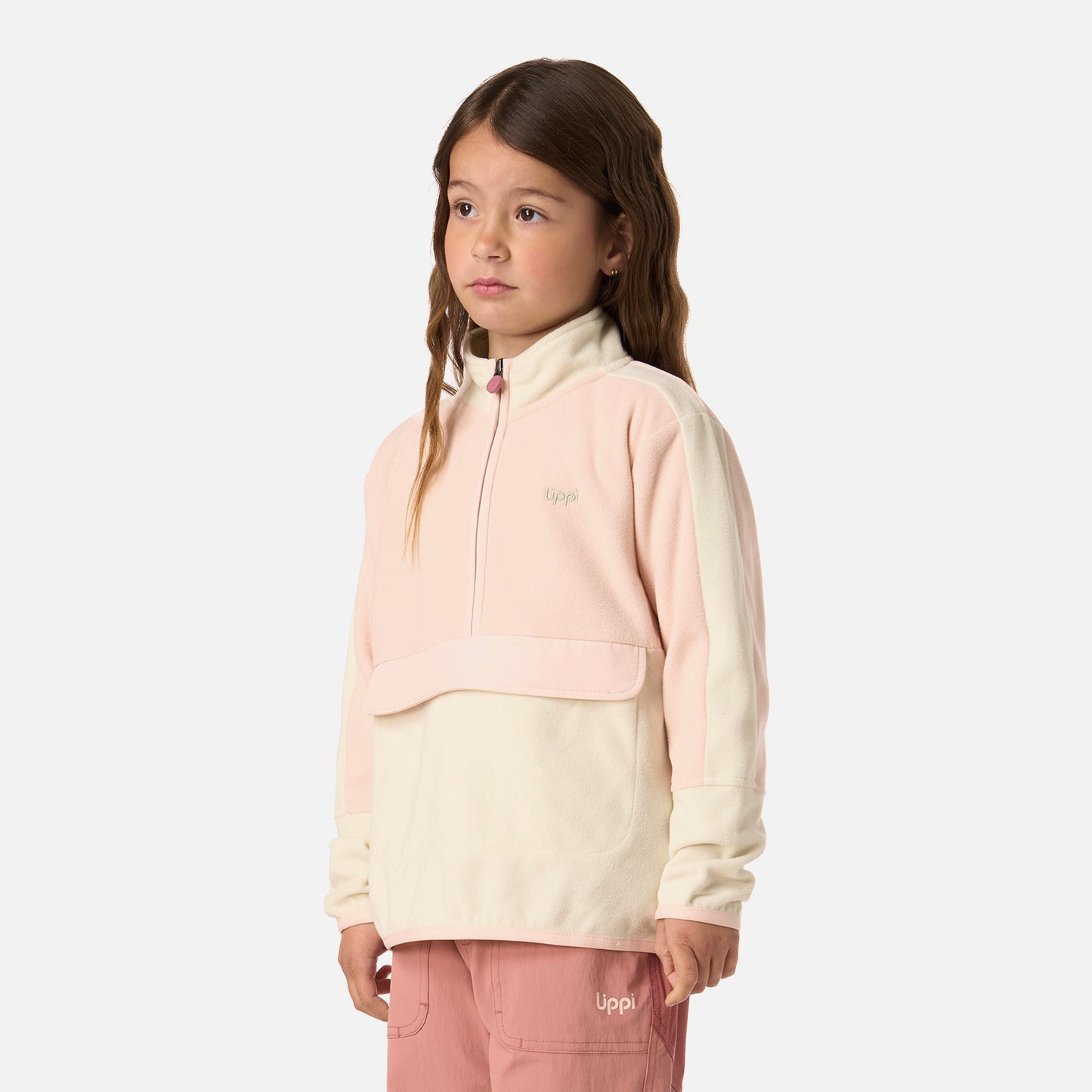 Polar Niña Fireplace 1/4 Zip Sweatshirt Crema Lippi