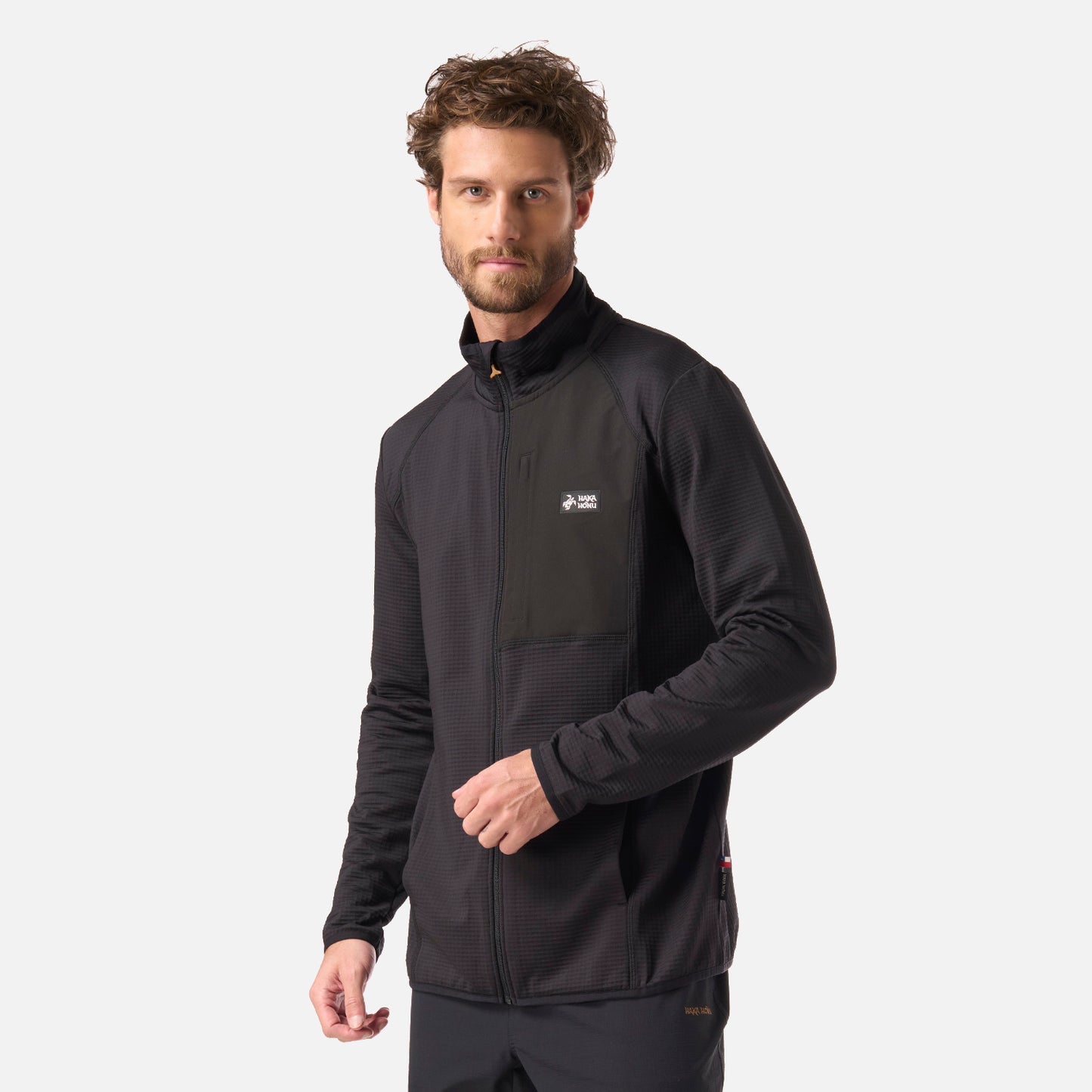 Polerón Hombre Taina Full Zip Negro Haka Honu