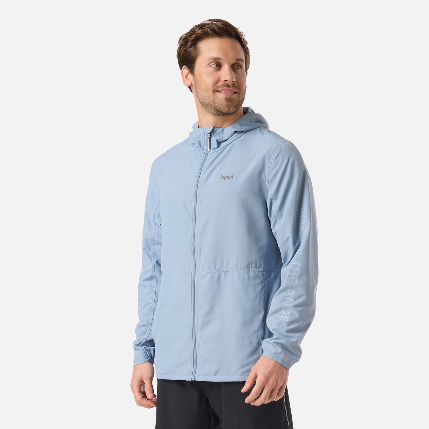 Chaqueta Hombre Nightfall WindBreaker Hoody Jacket Azul Piedra Lippi