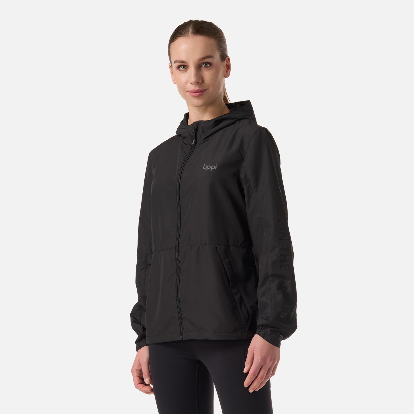 Chaqueta Mujer Nightfall Windbreaker Hoody Jacket Negro Lippi