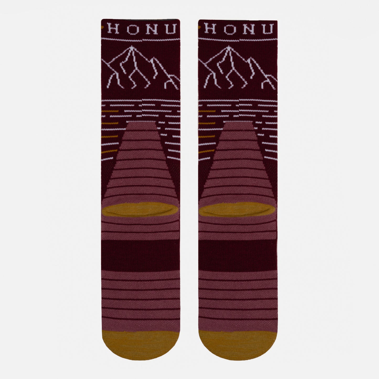 Calcetines Mujer Sendero Burdeo Haka Honu