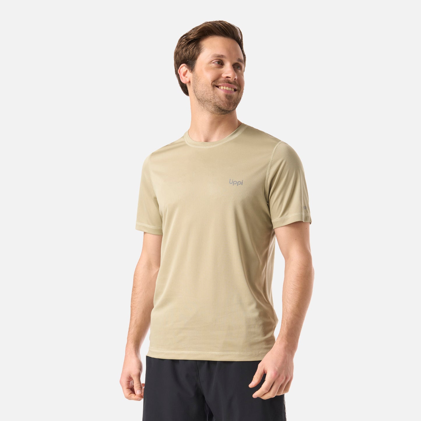 Polera Hombre Core Q-Dry T-Shirt Verde Oliva Lippi