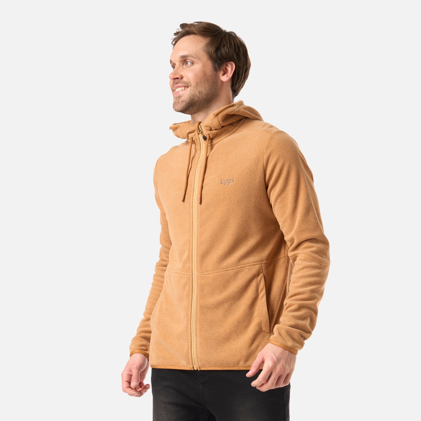 Polar Hombre Stripes Nano-F Full Zip Hoody Camel Lippi