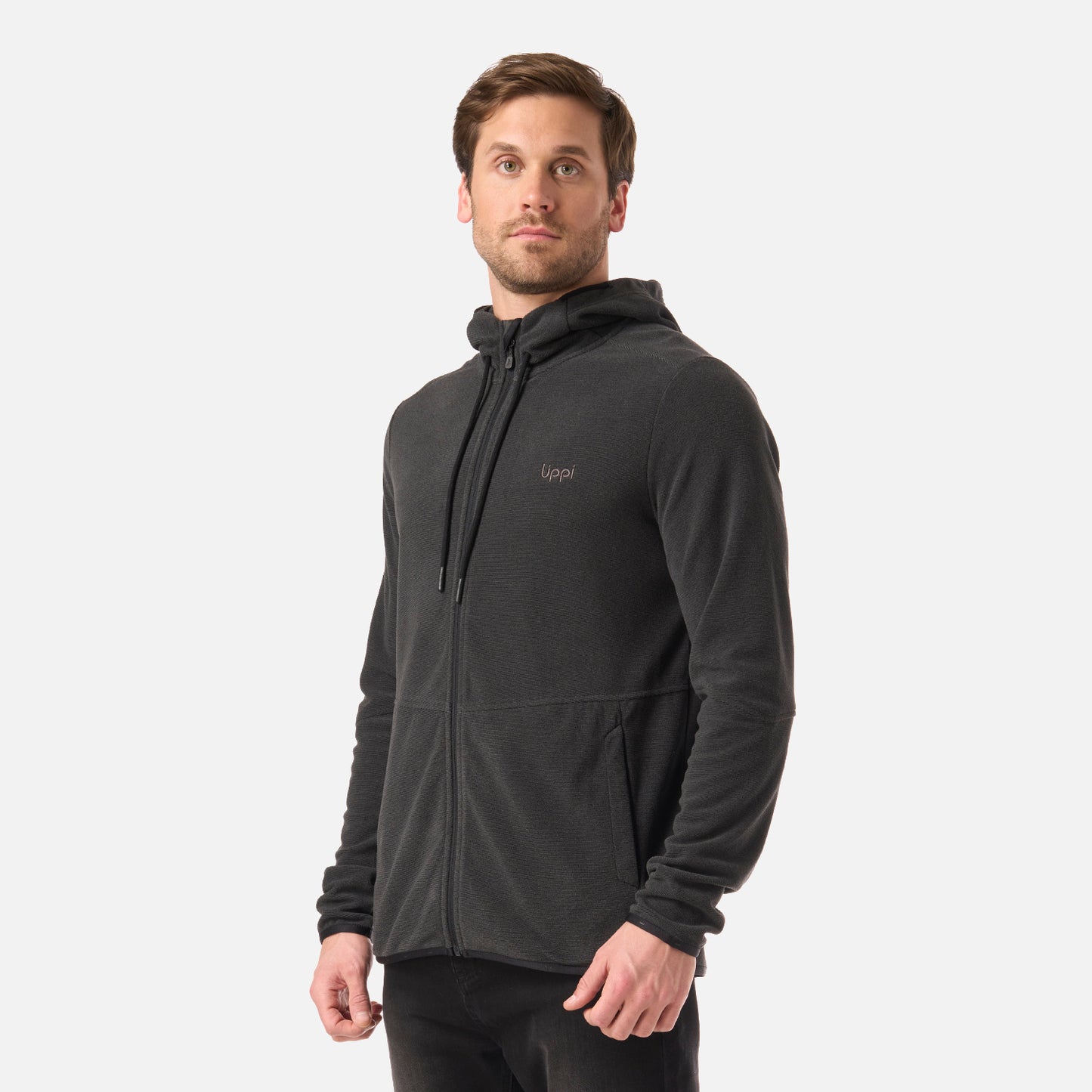 Polar Hombre Stripes Nano-F Full Zip Hoody Negro Lippi