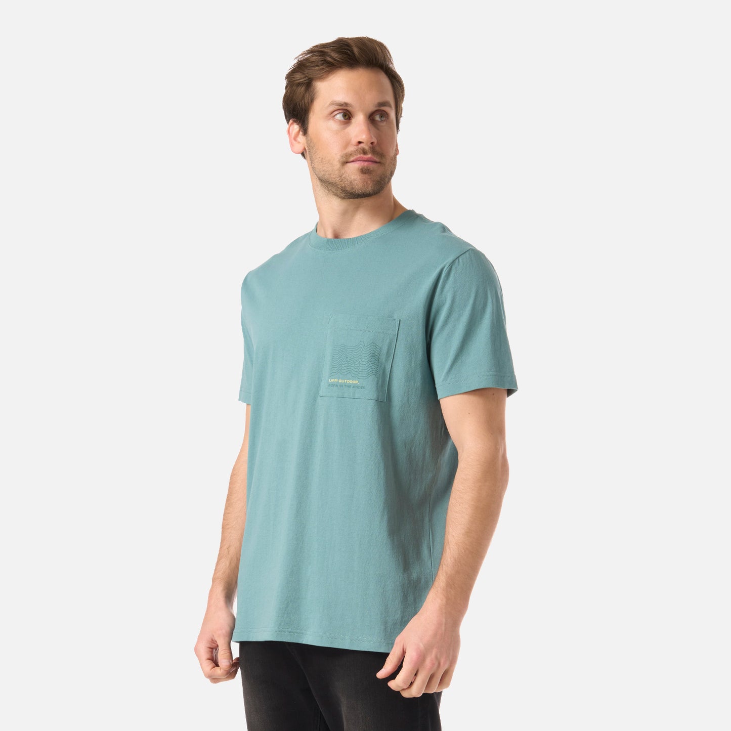 Polera Hombre Ulmo Pocket T-Shirt Turquesa Lippi