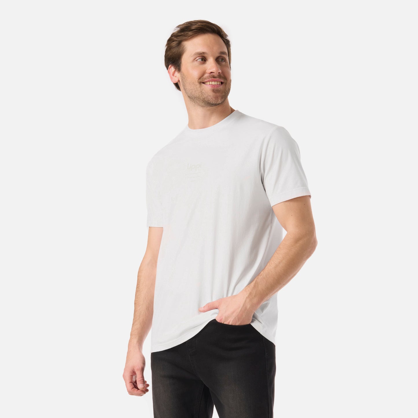 Polera Hombre Ulmo Mid Point Sorona T-Shirt Blanco Lippi