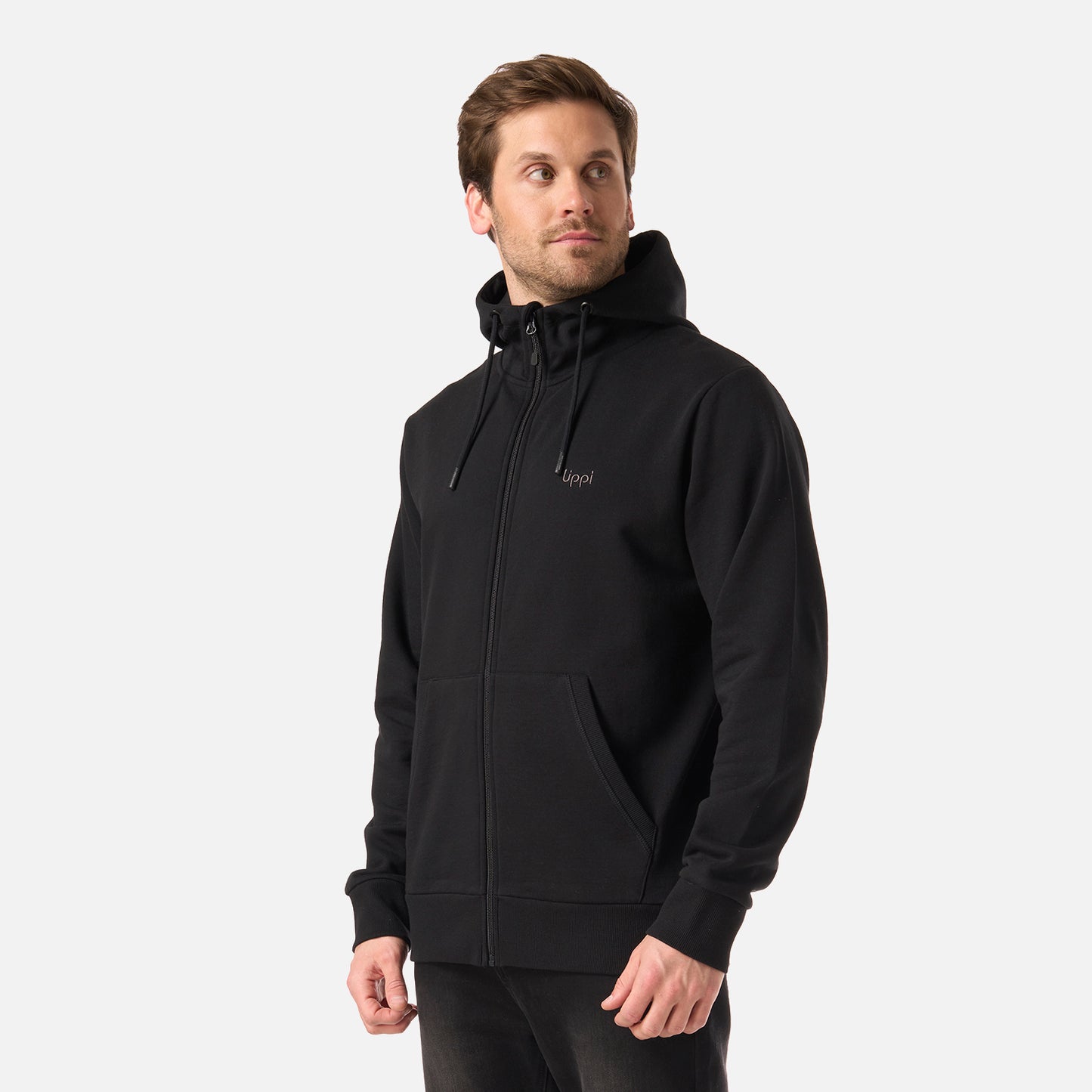 Polerón Hombre Ulmo Full Zip Hoody Sweatshirt Negro Lippi