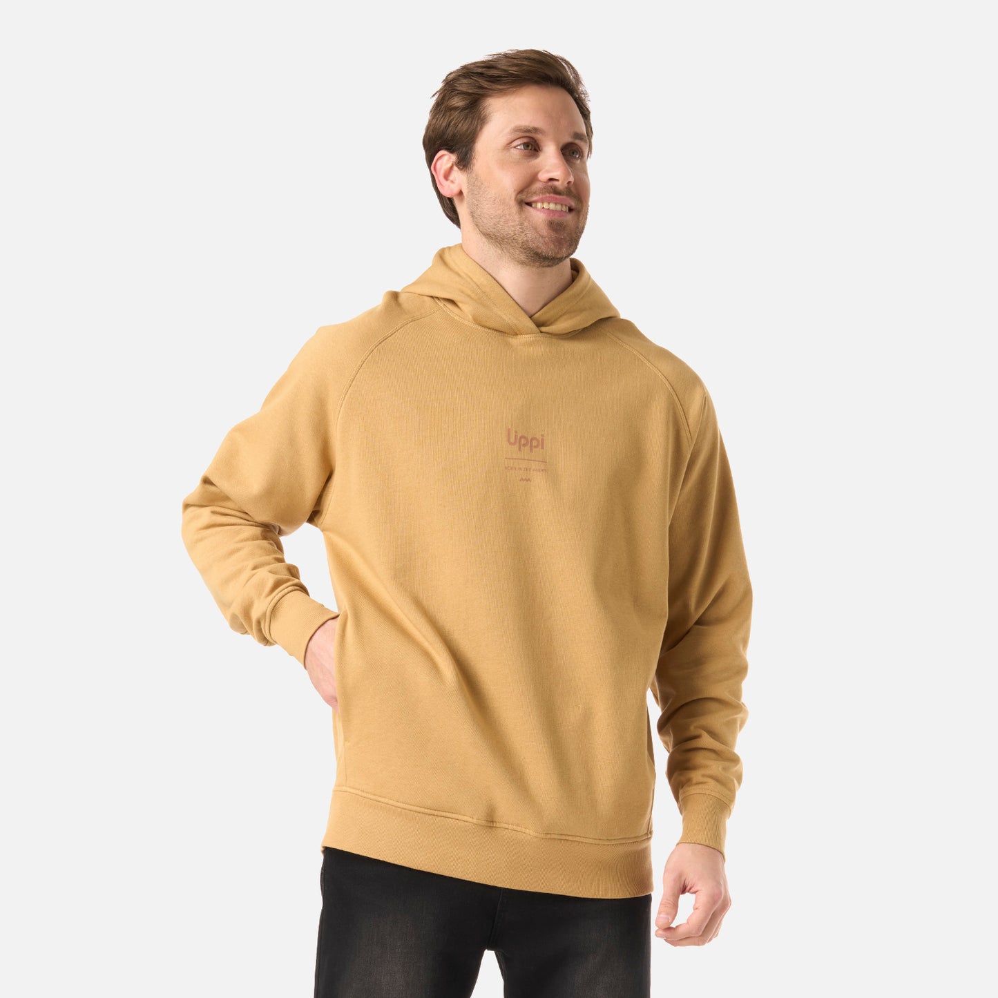 Polerón Hombre Ulmo Light Hoody Sweatshirt Mostaza Lippi