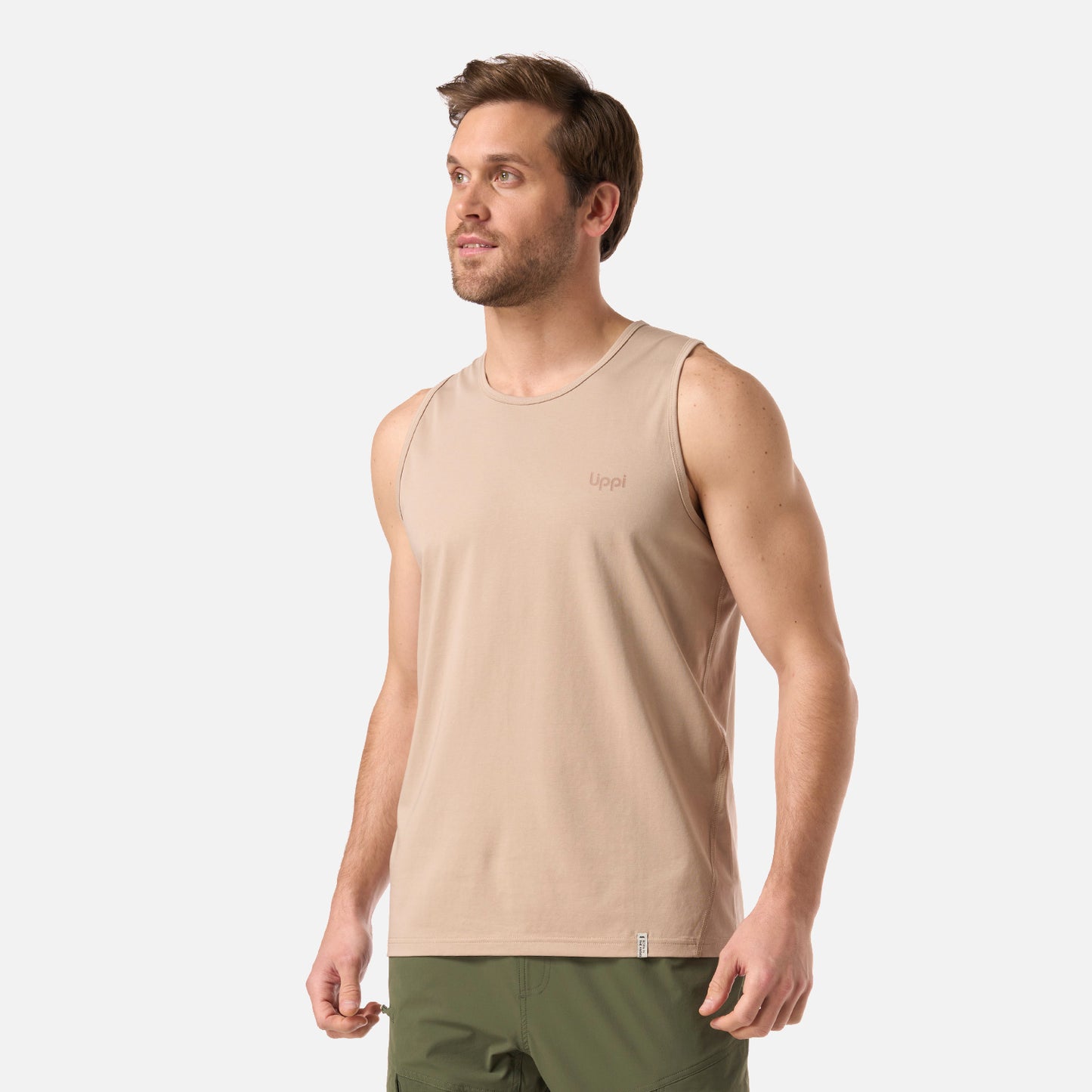 Polera Hombre Boulder Sleeveless T-Shirt Beige Lippi